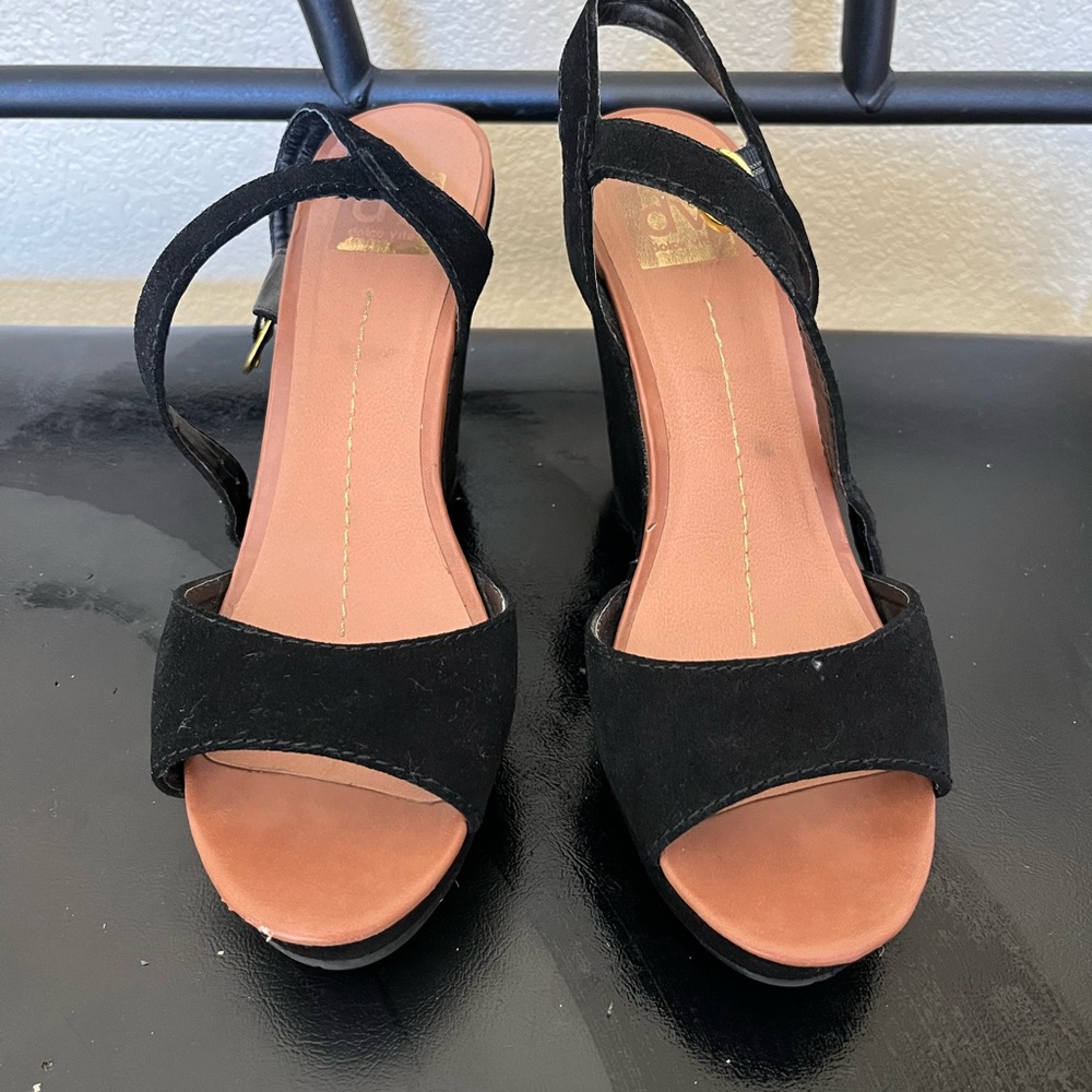 Cute lightly worn Dolce Vita wedge heels